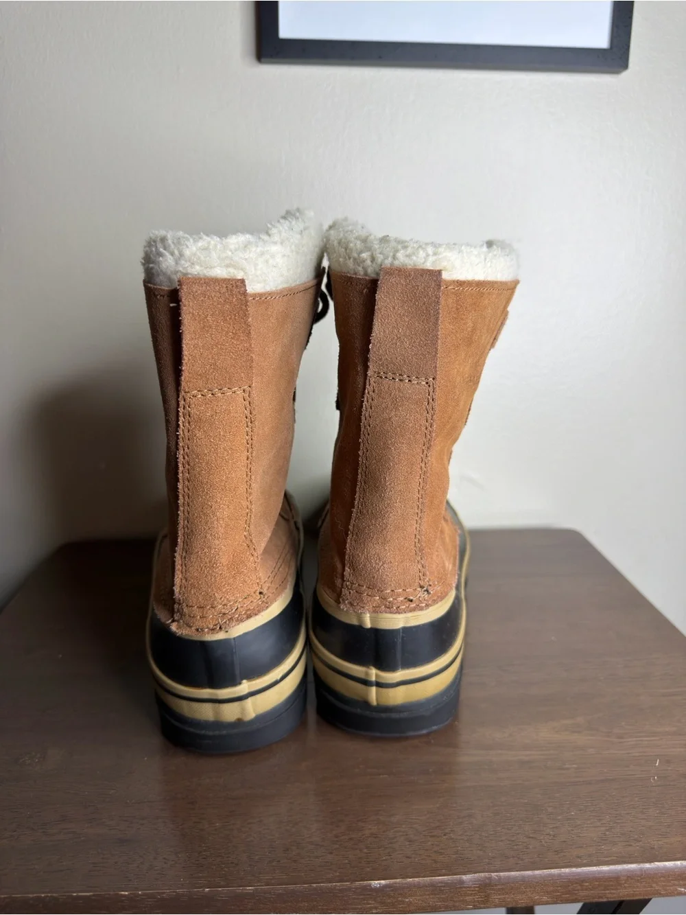 Weatherproof Brown Suede Winter Snow Boots Sz 10 Mens